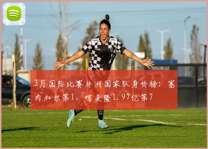 3月国际比赛非洲国家队身价榜：塞内加尔第1，喀麦隆1.97亿第7